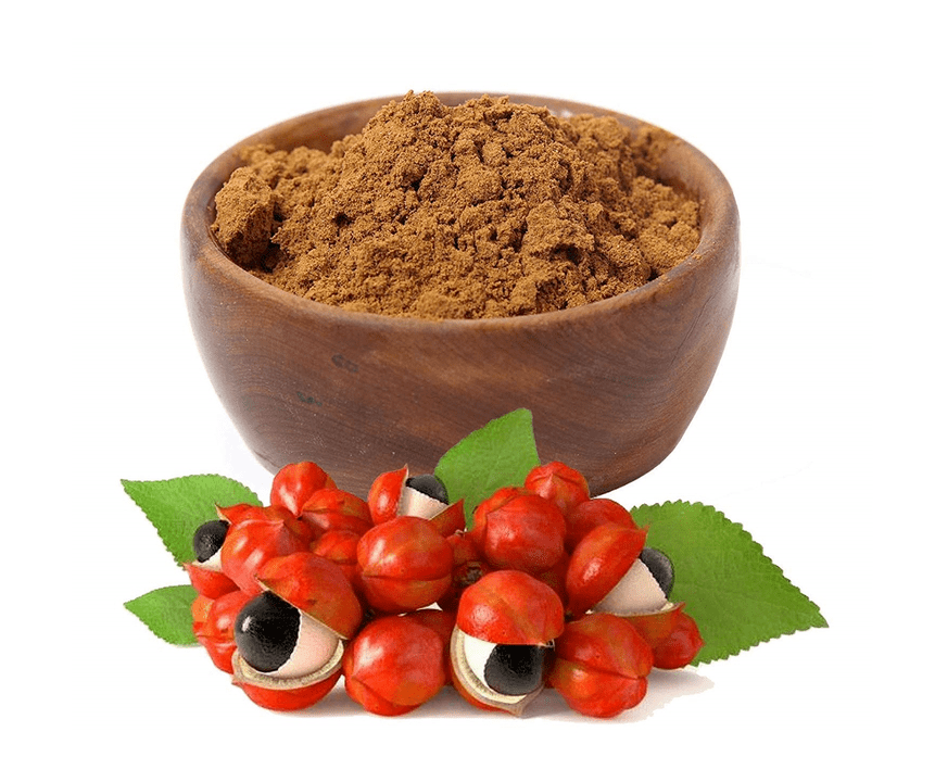 Fruits de guarana dans le gel de gigant